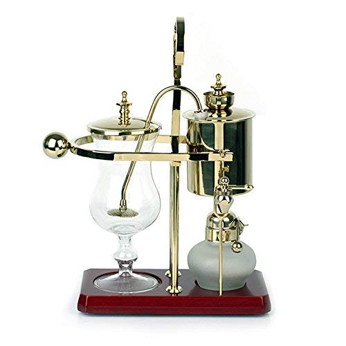 Luxury Royal Family Siphon/Syphon Balance Coffee Maker Gold Polished Brass