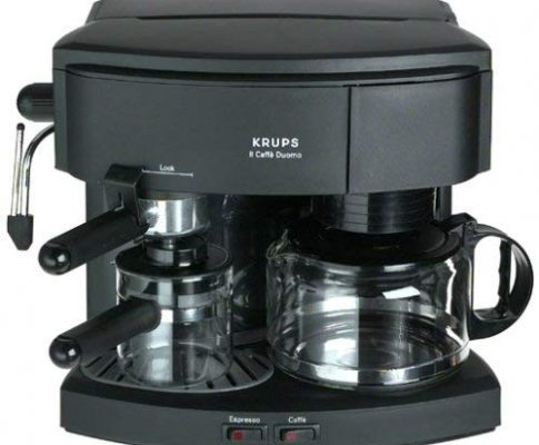 Factory-Reconditioned Krups R985-42 Il Caffe Duomo Combination 8-Cup Coffeemaker and Espresso Machine, Black Review