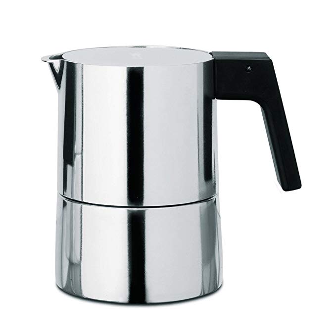 Alessi PL01/3 Pina Espr.Coffee Maker 3Cps 3 Piece Espresso Coffee Cups, Silver