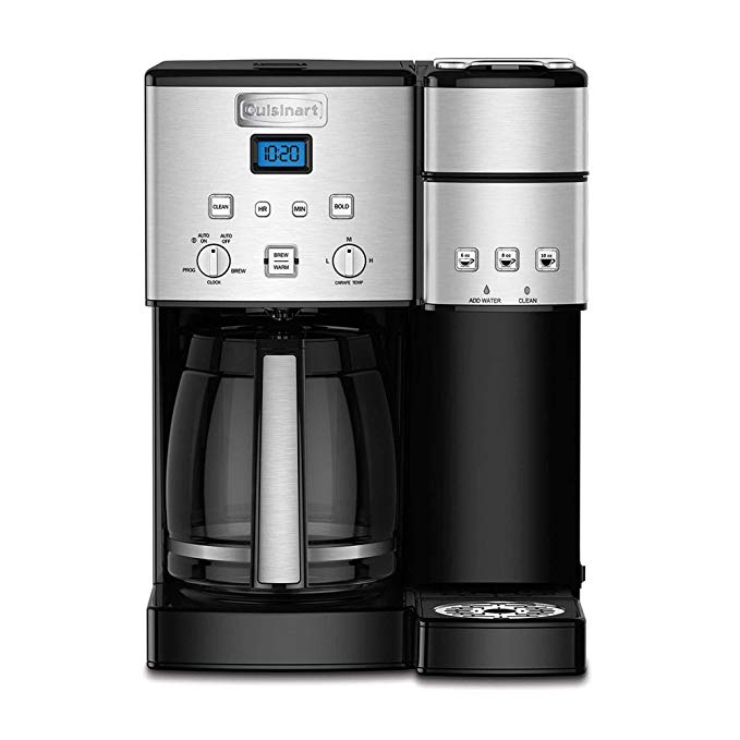 Cuisinart SS-15 12-Cup Coffee Maker and Single-Serve Brewer, Stainless Steel (Certified Refurbished)