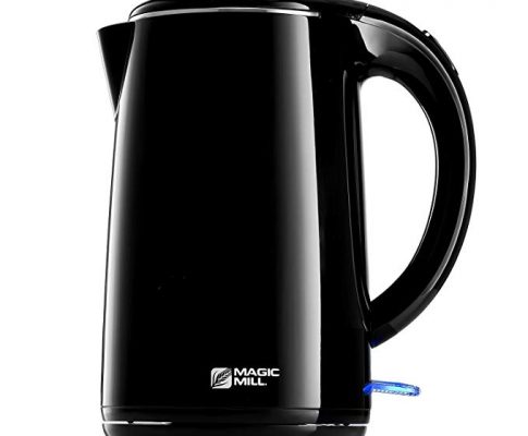 Magic Mill Cordless Electric Kettle, Fully Stainless Steel Interior, Cool Touch Double Wall For Total Safety, 1.7 Liter , Black Review