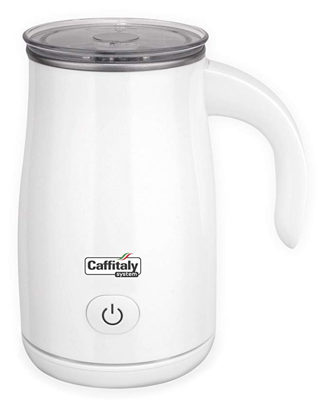 Caffitaly Stainless Steel Non-Stick Milk Frother - White