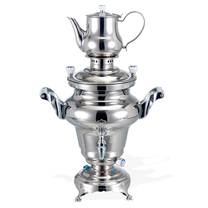 BEEM Rebecca III, Stainless Steel Samovar, 5 Liters, Silver