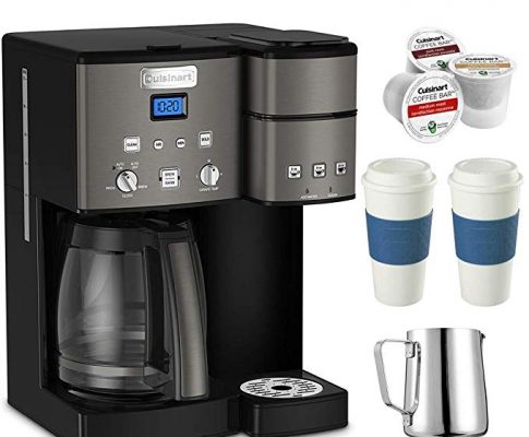 Cuisinart SS-15 12-Cup Coffee Maker and Single-Serve Brewer (Black), Stainless with K Cups, Carafe, To Go Cups and Extended Warranty Review