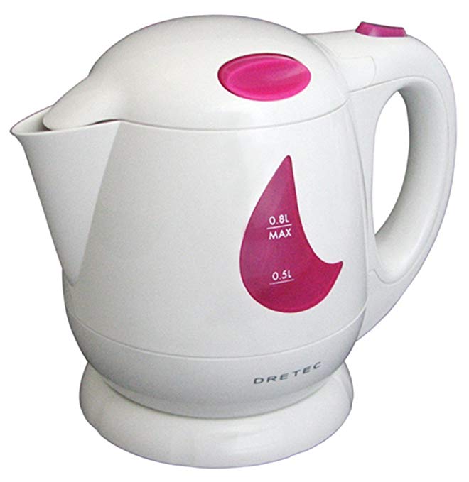 DRETEC electric kettle boil boil Kettle 0.8 L pink PO-307PK