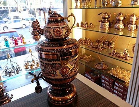 Electric Tea Maker Tea Machine Copper Samovar: Kettle & Pot Decorative Desing Tea Makerhas a Volume Portion . Review