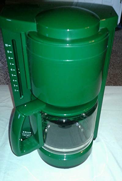 Krups Gevalia Kaffe 396 Coffee Machine Maker 10 Cup Green with Permanent Filter