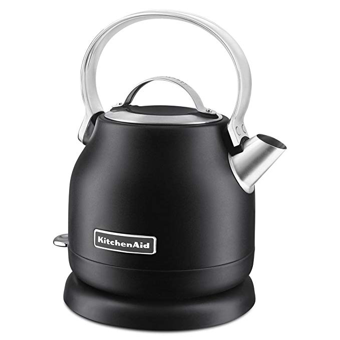 KitchenAid KEK1222BM 1.25-Liter Electric Kettle, Black Matte