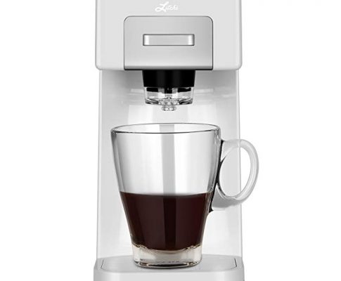 Litchi Single Serve Coffee Maker for Most Single Cup Pods Including K Cup Pods, Ground Coffee, 40oz Detachable Water Tank Coffee Machine – 4oz, 8oz, or Custom Brew Size – White Review