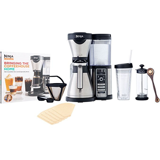 Ninja Coffee Bar Brewer, Thermal Carafe (CF085Z) with Bonus Exotic PakkaWood Coffee Scoop