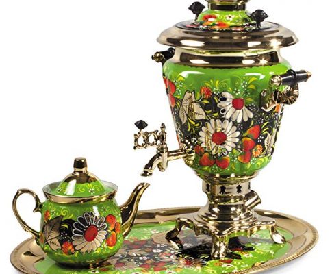 Daisies Electric Samovar Set with Tray & Teapot Russian Samovar Review