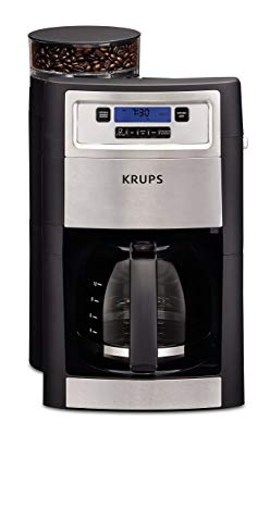 KRUPS KM785D50 Grind & Brew Automatic Coffee Maker, Black