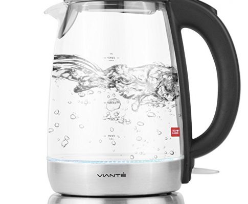 Viante KET-10 Electric Glass Fast Boiling Water Kettle. BPA Free – Temp Tech Glass Body. 1.7 Liter Capacity. Stainless Steel Finish. Cordless. Ideal for Tea, Pour Over Coffee, Hot Chocolate & More Review