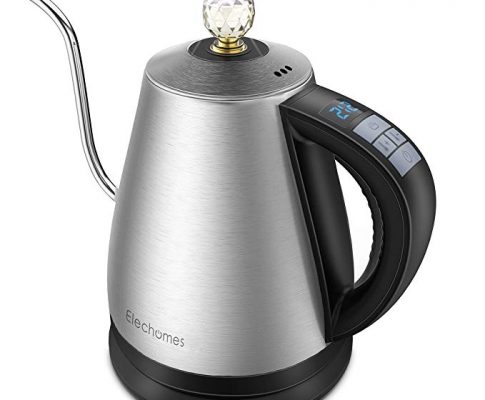 Electric Kettle with 12 Settings Variable Temperature Control, Gooseneck tea Kettle with LCD Display,304 Stainless Steel Body, Crystal Lid Knob, 1.2L, for Drip Coffee and Tea,CK1201 by ELECHOMES Review