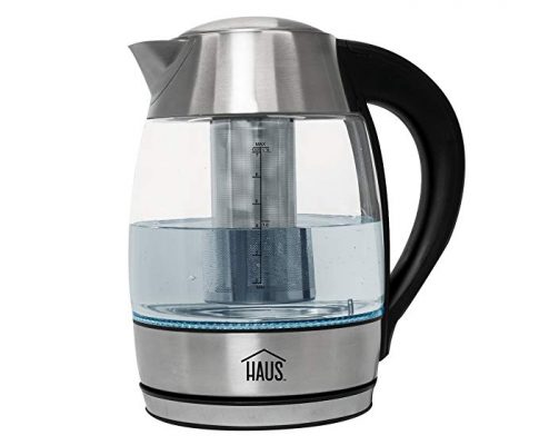 Haus by Kalorik HJK 44195 BK Digital Kettle LED Color Temp Indicator Removable Tea Infuser and Auto Dry Boil Shut Off, 1.8L, Stainless Steel Review