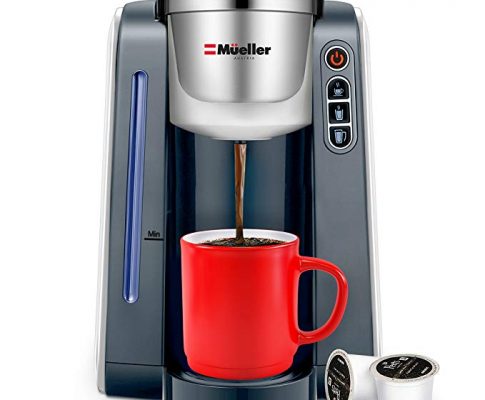 Mueller Ultima Single Serve K-Cup Coffee Maker, Coffee Machine with Five Brew Sizes for Most Single Cup Pods including 1.0 & 2.0 K-Cup Pods, Rapid Brew Technology with Large Removable 45 OZ Water Tank Review