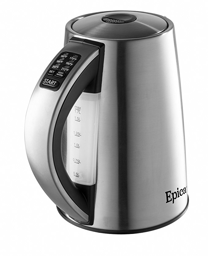 Epica 6-Temperature Variable Stainless Steel Cordless Electric Kettle