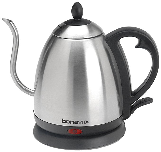 Bonavita 1.0L Electric Kettle Featuring Gooseneck Spout, BV3825B