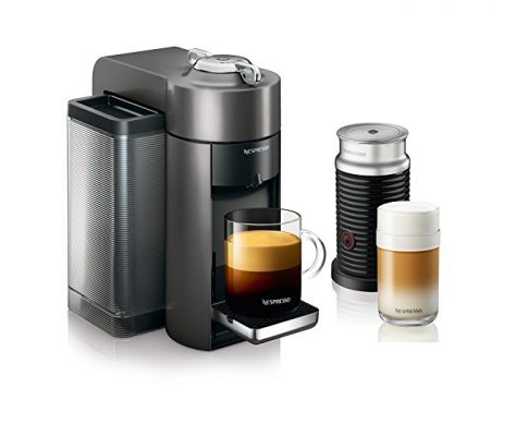 Nespresso Vertuo Coffee and Espresso Machine Bundle with Aeroccino Milk Frother by De’Longhi, Graphite Metal Review