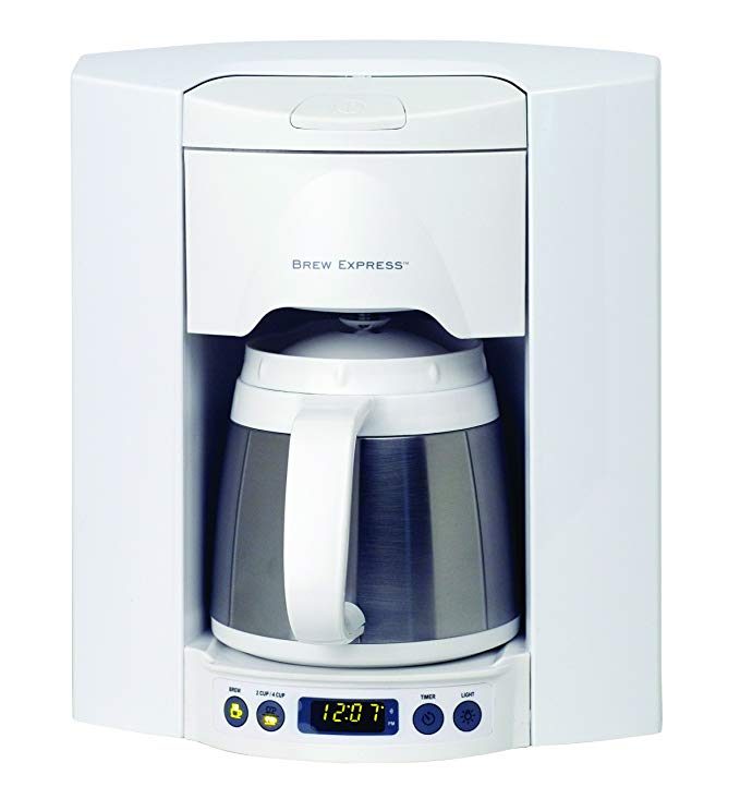 Brew Express BE-104R-223A 4-Cup Built-in Coffee System, White