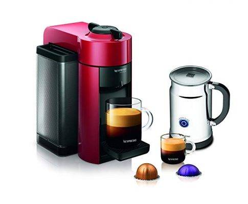 Nespresso A+GCC1-US-RE-NE VertuoLine Evoluo Coffee & Espresso Maker with Aeroccino Plus Milk Frother, Red (Discontinued Model) Review