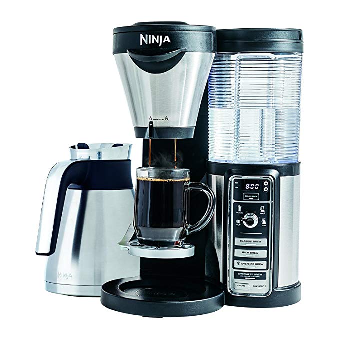 Ninja Coffee Bar with Thermal Carafe and and Auto-iQ One Touch Intelligence - CF087 (Certified Refurbished)