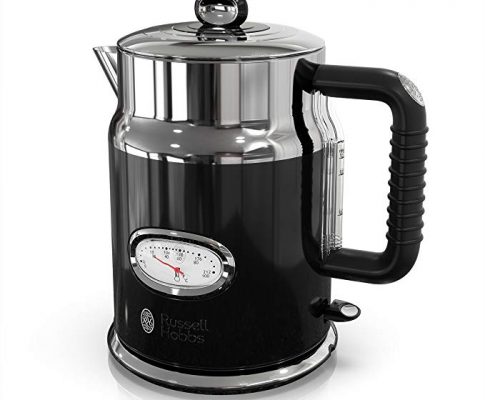 Russell Hobbs Retro Style 1.7L Electric Kettle, Black & Stainless Steel, KE5550BKR Review