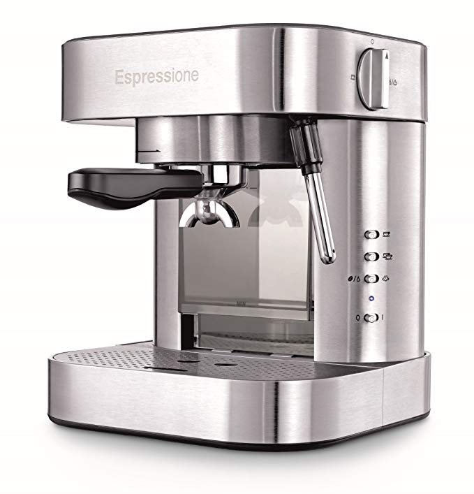 Espressione EM-1020 Espresso Machine, 1.5 L, Stainless Steel