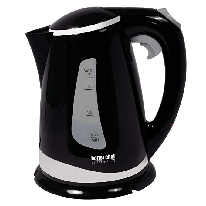 Better Chef IM-146B Cordless Electric Kettle, 1.7-Liter