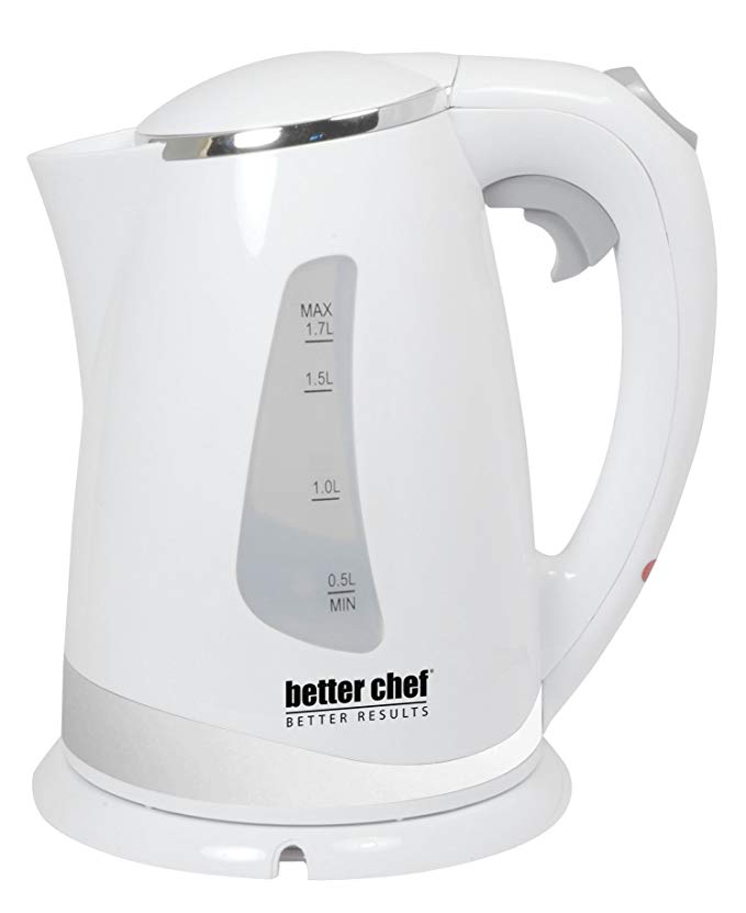 Better Chef IM-145W Cordless Electric Kettle, 1.7-Liter