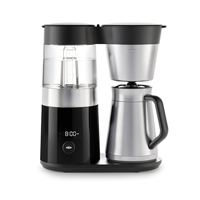 OXO Barista Brain 9 cup Coffee Maker (with 4 ounce Silver Canyon Coffee)