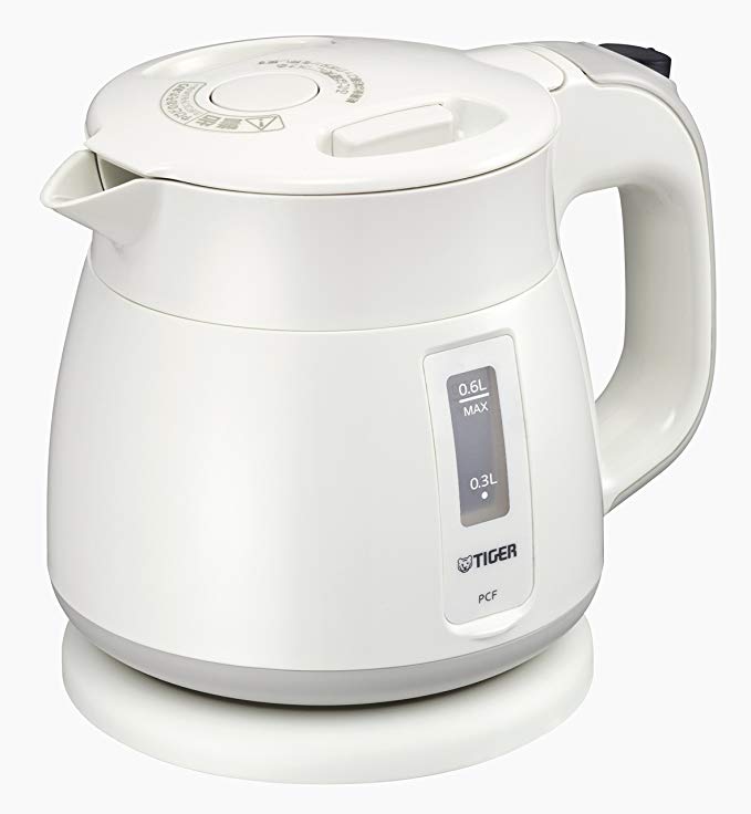 Tiger thermos electric kettle 600ml white Wakuko PCF-G060-W Tiger