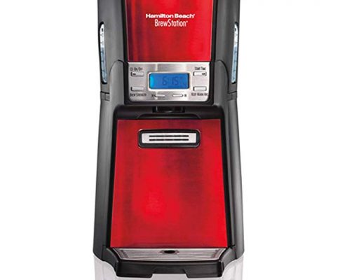 Hamilton Beach BrewStation 12-Cup Dispensing Coffeemaker, 48466-MX, Candy Apple Red / Brew multiple cups of coffee and dispense 1 fresh cup at a time Review