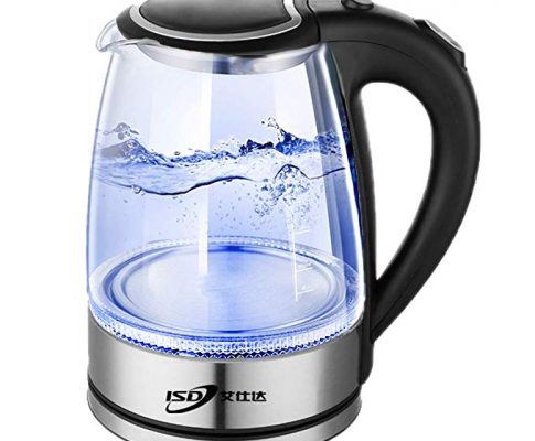 Electric Glass Kettle Water Boiler LED Blue Indicator Light Auto-Shut-Off 1.8L 220V 1800W Review