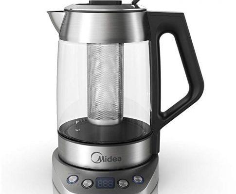 Midea Cordless Electric Kettle -Fast Boil Tea Kettle, Glass（1.7 L) Variable Temperature Control-Tea Infuser-Borosilicate Glass (BPA-Free) -Auto Shut-off (MEK17GT-E8) Review